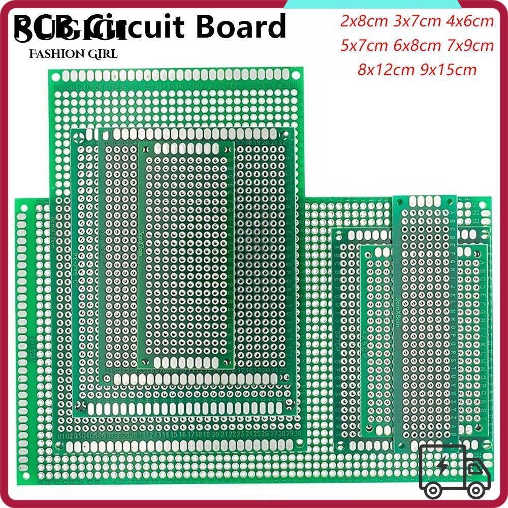 SUGIGI 1 ชิ้น PCB Board, Universal Double Sided Prototype Board, ทนทาน 2x8 3x7 4x6 5x7 6x8 7x9 8x12 