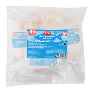 เอโร่ เนื้อปลาแพนกาเซียสหั่นชิ้นแช่แข็ง เกรด B 25-40 ตัว 1 ก…