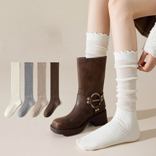 ⭐ส่งใน24ชม🧦ถุงเท้าข้อกลางระบายอากาศสไตล์เกาหลี ถุงเท้าผ้าทูล…