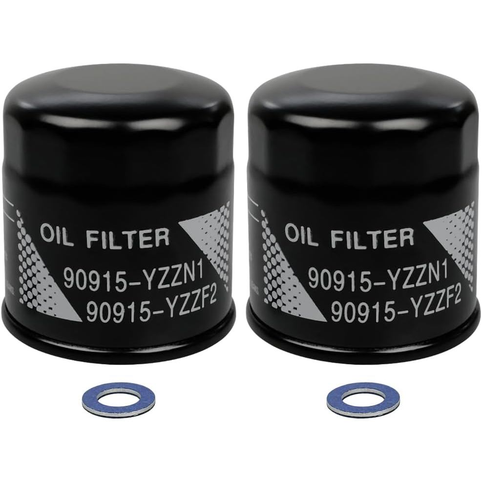 2PCS 90915-YZZD1 ตัวกรองน้ํามันใช้งานร่วมกับ Toyota Camry Tacoma Highlander Tundra Lexus เปลี่ยน 909