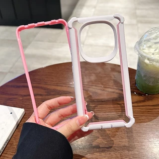 เคสโทรศัพท์สําหรับ Redmi Note 15 Pro / Note 11 13 14 Pro Plus 11s 4G 5G 2in1 Anti Drop เลนส์ HD โปร่งใสกลับปลอกเต็มฝาครอบป้องกัน