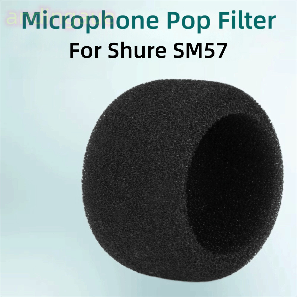 ANDIN Mic ฝาครอบกระจก, เปลี่ยน Flocked ฟองน้ําโฟมไมโครโฟน Pop Filter, Professional Windproof Pop Fil
