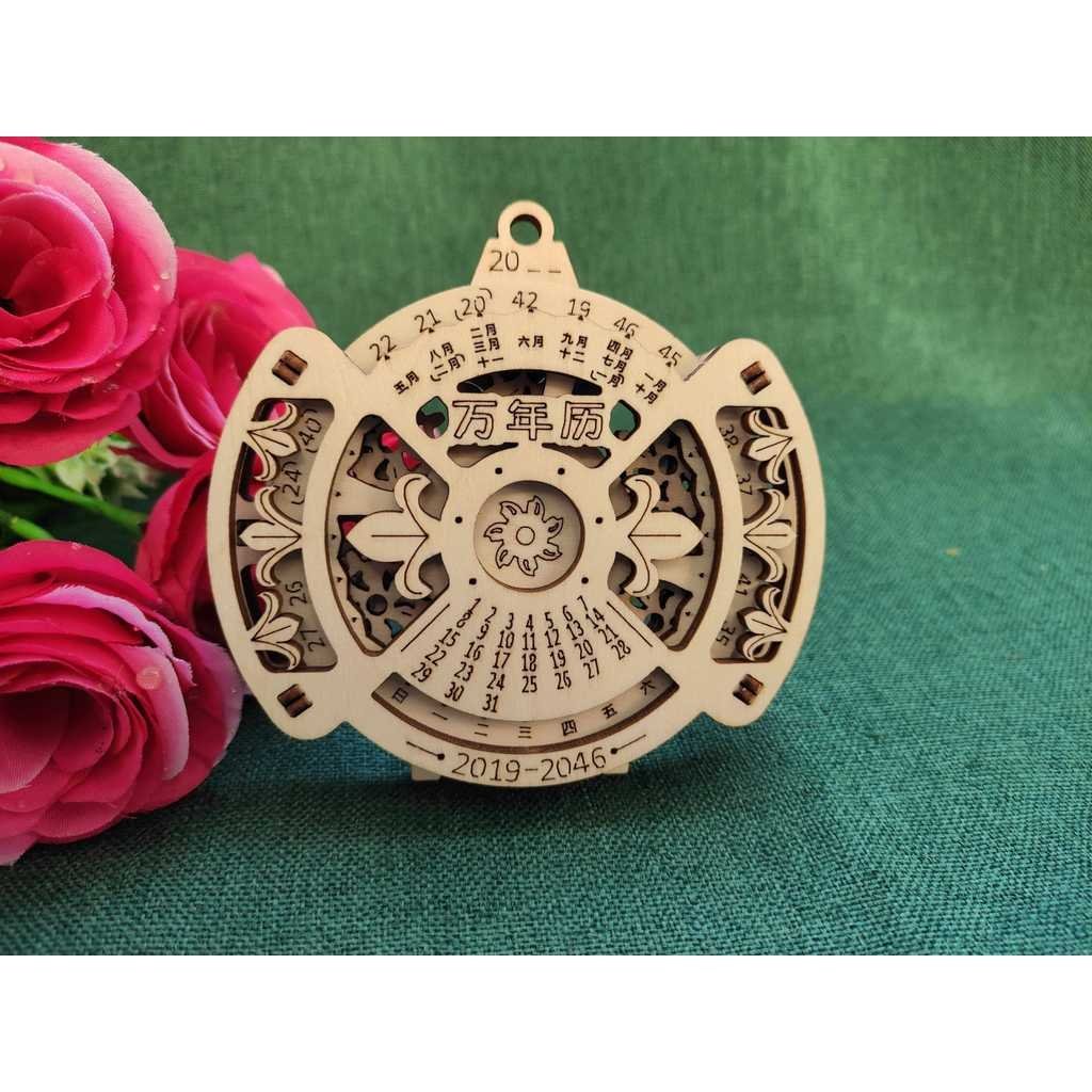 Clan Ugears Ugears Perpetual Calendar Assembly ไม้ Mechanical Transmission รุ่นของเล่นเด็กรายการระดั