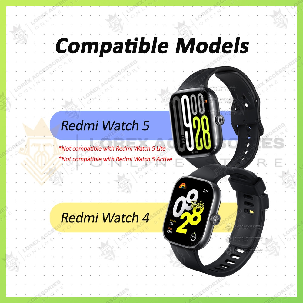 เคสสําหรับ Xiaomi Redmi Watch 5 / Watch 4, 2in1 Soft Screen Cover, Body Protector TPU Casing (mi sma
