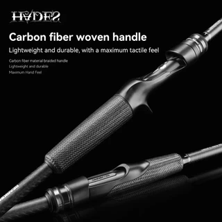 BEARKING HADES เบ็ดตกปลา 1.98m ML-M-MH SIC ไกด์แหวนความไวที่รวดเร็วมากคาร์บอน Cork Handle 30T & 40T ผ้าคาร์บอนทอ Spinning Rod Casting Rod