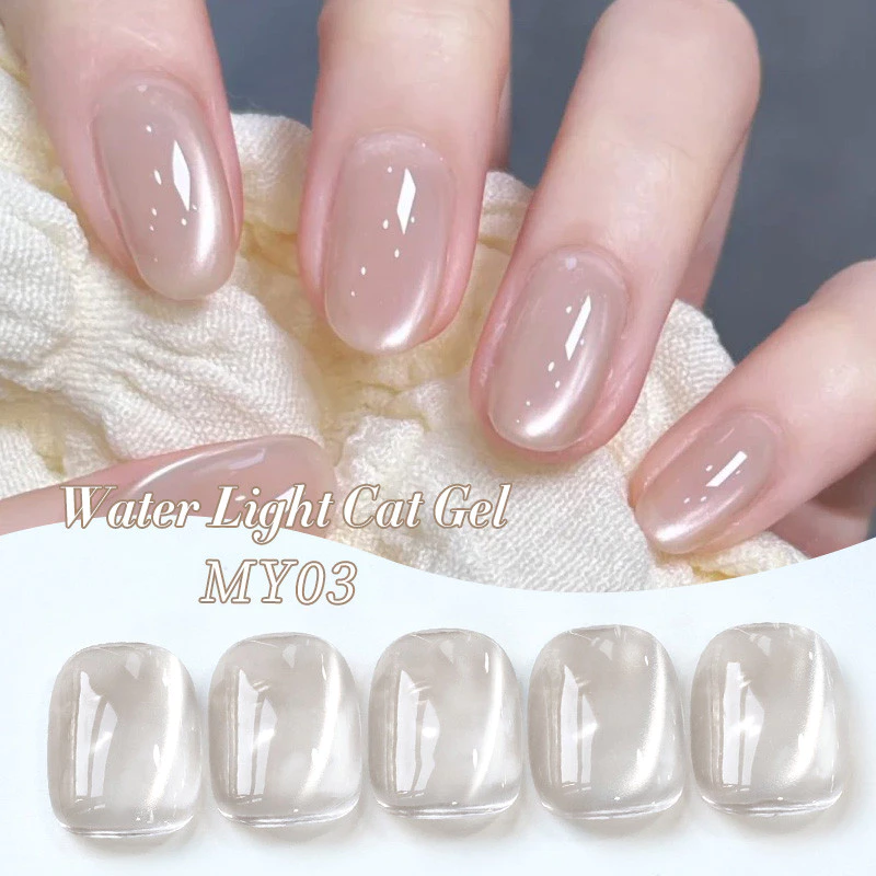 【Local】BORN PRETTY สีขาวสีเทาแม่เหล็กเจลเล็บน้ําแมวตาเล็บเจล Soak Off UV LED Varnis กึ่งถาวร