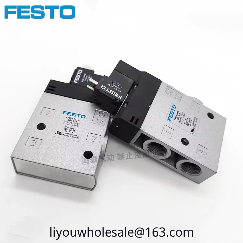 Festo วาล์วโซลินอยด์ CPE18-M1H-5L-1/4 163142  163146แบรนด์ใหม่ พร้อมส่ง