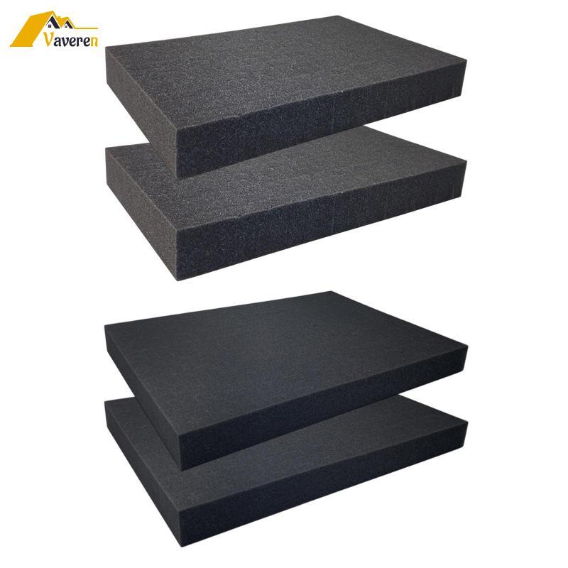 [Vaveren] 2 ชิ้นบรรจุฟองน้ําแทรกกันกระแทกแผ่นป้องกัน Cuttable Craft ฟองน้ําสําหรับกรณีขนส่งเครื่องปร