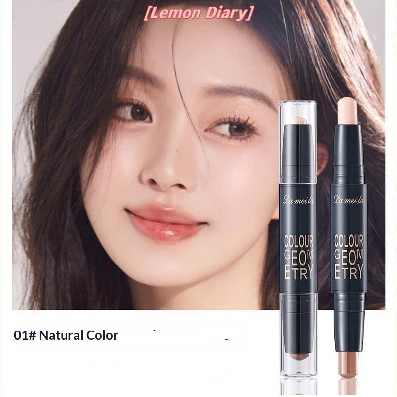 แอลดี| 2in1 Double-ended คอนซีลเลอร์ Sti High Coverage กันน้ําสําหรับแต่งหน้าใบหน้าน้ําหนักเบายาวนาน