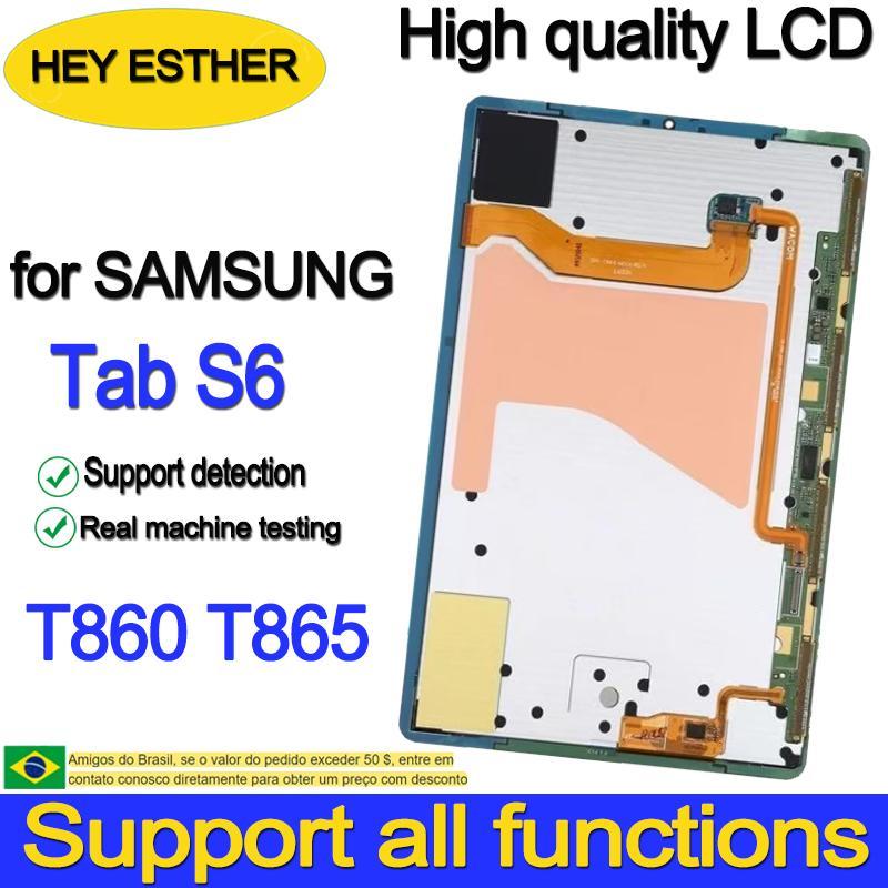 SAMSUNG 10.5 "Super AMOLEDสําหรับSamsung Tab S6 2019 LCD ST860 SM-T860 SM-T865 T865 จอแสดงผลLCD Touc