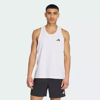 adidas วิ่ง เสื้อกล้าม Own the Run ผู้ชาย สีขาว IK7435