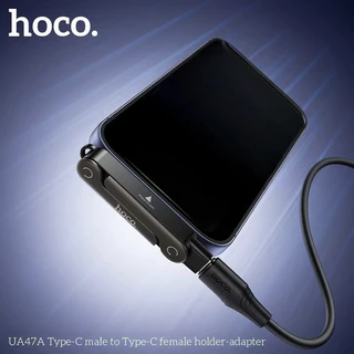 HOCO UA47 series ตัวแปลงหัวชาร์จ Type-C / iOS to Type-C + ขาตั้งมือถือ 2in1 ชาร์จเร็ว PD 240W / 30W โอนข้อมูลได้ hc5