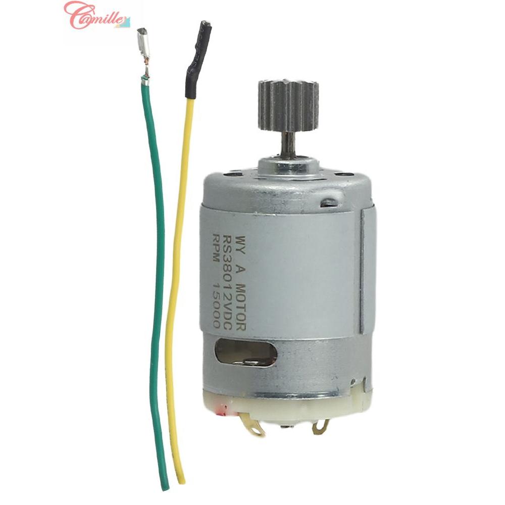 มอเตอร์ที่มีประสิทธิภาพ RS390 RS550 สําหรับรถยนต์ไฟฟ้า 10 ฟัน 6V 12V 24V