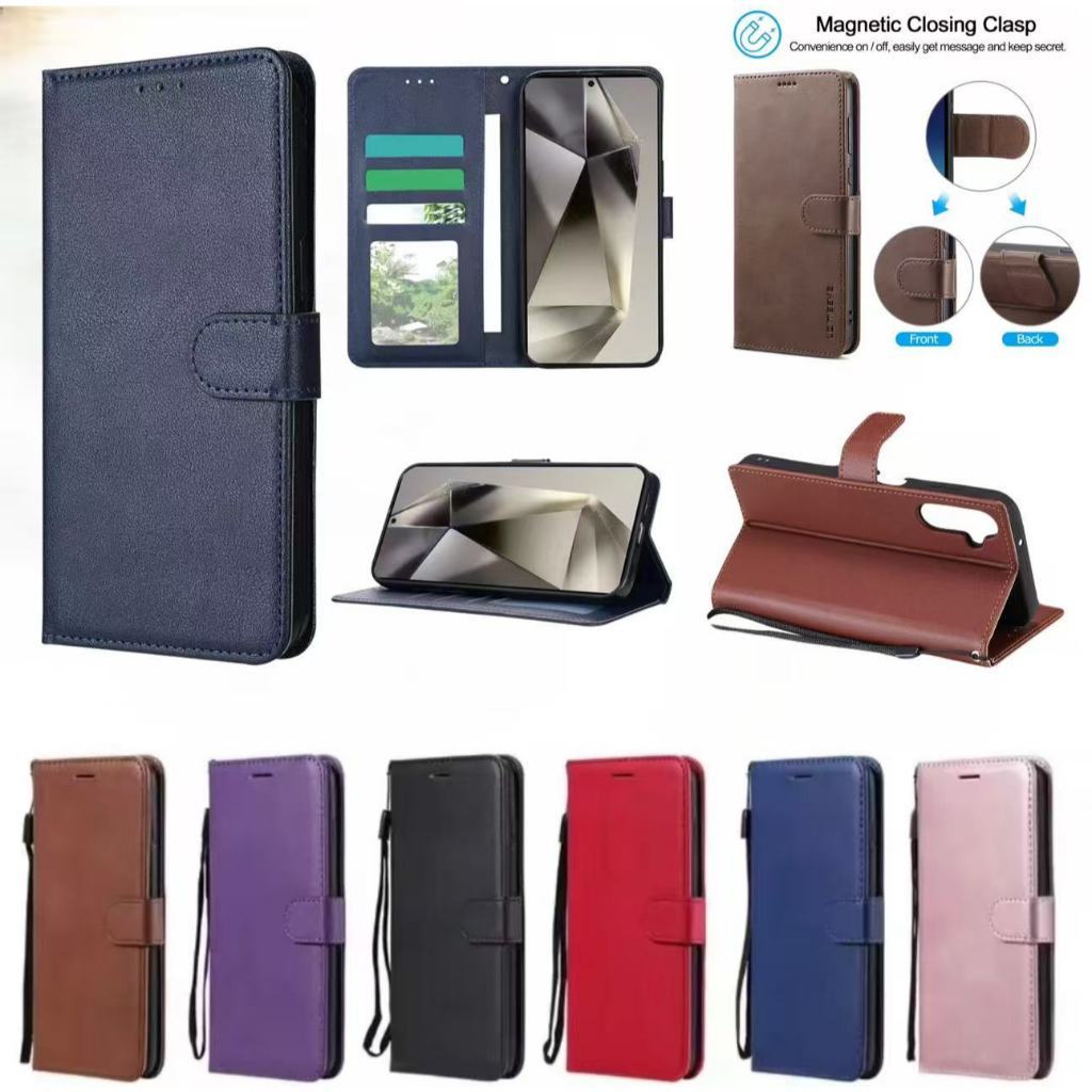 เคสฝาพับ กระดุม สำหรับOppo A6T A6 A6X A6Pro Reno14 Pro Reno13 Pro Reno13F 14F12F Reno12 Reno2F Reno4