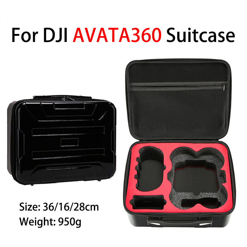 สําหรับ DJI Avata360 Drone hard shell กระเป๋าถือ smooth flight กระเป๋าเก็บ RC2 รีโมทคอนโทรลแว่นตา N3 กันน้ําถังพาโนรามา Drone avata360 อุปกรณ์เสริม