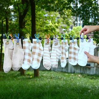 Travel แบบพกพา Clothesline Hook คลิปโรงแรมเสื้อผ้าแห้งพรุนฟรี Clothesline Windproof Travel ใช้ dgdaafaddaw 3.26 LFD2