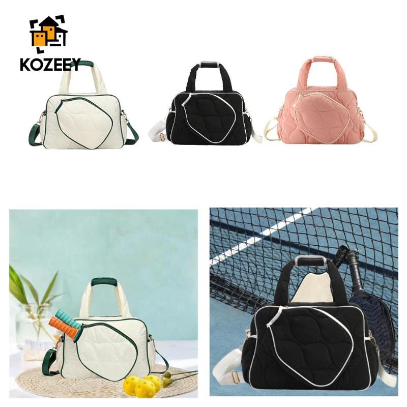 [KOZEEY] Pickleball Bag สายสะพายไหล่ปรับได้ ความจุขนาดใหญ่ สำหรับใส่อุปกรณ์Racquet