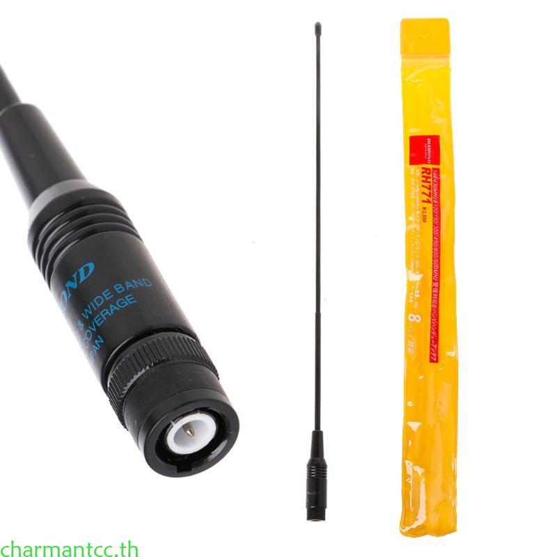 Charmantcc 38 ซม.14 96in ความยาว RH-771 Dual Band VHF UHF BNC Walkie วิทยุมือถือเสาอากาศสําหรับ UV-5