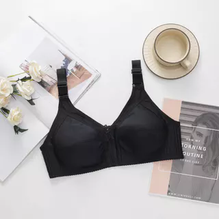C5050 เสื้อในไร้โครง ผ้าคอตตอน เต้าใหญ่คัพ C มี 3 ตะขอ ผ้านิ่มใส่สบาย ของส่งจากกรุงเทพ Clothing Lady Women ผู้หญิง