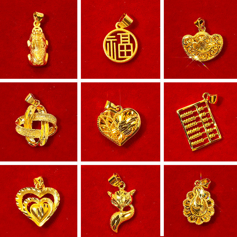 สร้อยคอมินิสไตล์เวียดนาม ออกแบบเหมือนเหรียญรัก ลายอักษรบนจี้ 1TNR