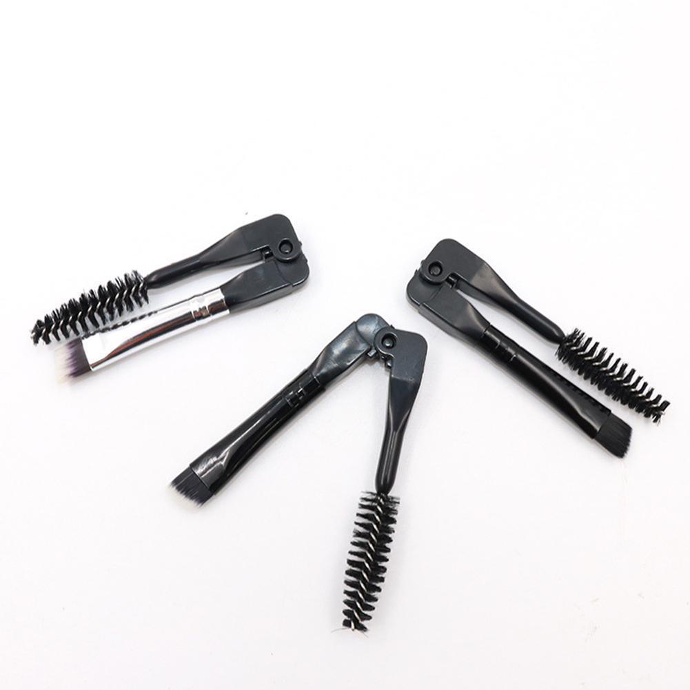Multi Use Double Head Eyebrow Brush Professional Makeup Spoon Set Brow Tool Brush Angled C4i2