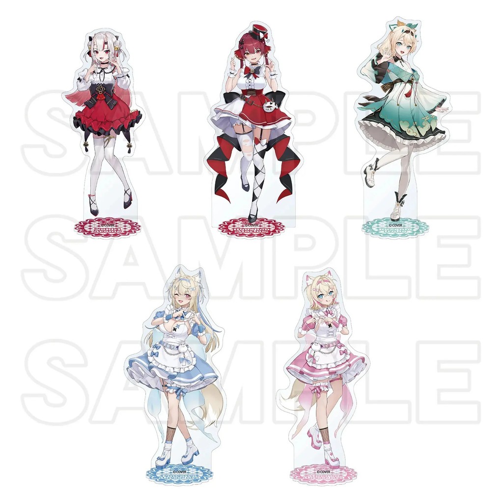 Standee อะนิเมะ Hololive Mica รุ่น Nakiri Ayame Houshou Marine Kazama Iroha Fuwawa Mococo อะคริลิคโต