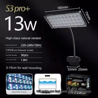 โคมไฟ 13W สามารถปรับได้360° โคมไฟตู้ปลา LED RGB โคมคลิป กันน้ำสำหรับปลูกพืช Aquarium Fish Tank Light D43