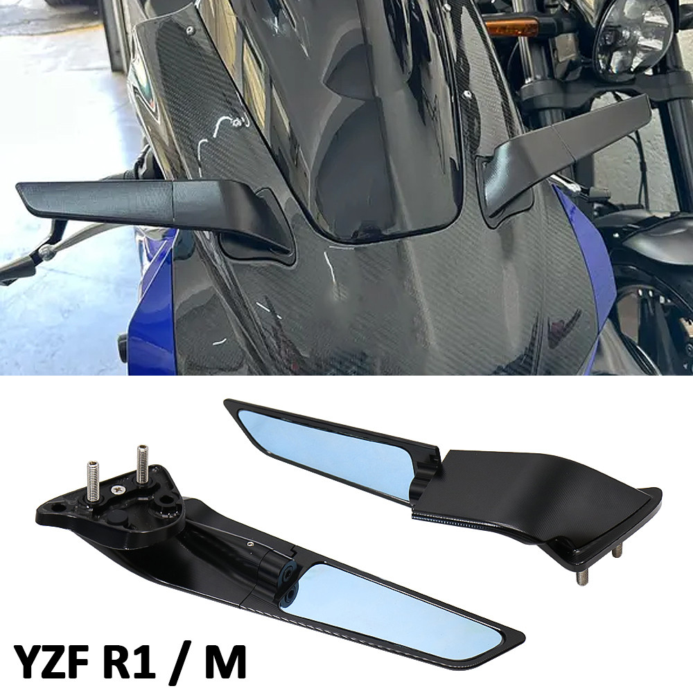 สําหรับ Yamaha YZF R1 M YZF-R1 R1M 2020-2025 ใหม่อุปกรณ์เสริมรถจักรยานยนต์กระจกมองหลัง Stealth Sport