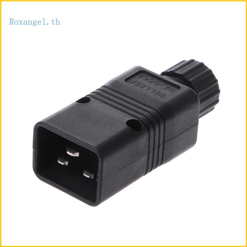 ROX IEC 320 C20 ชาย Connector Power AC Power Plug คอมพิวเตอร์ 16A 250V