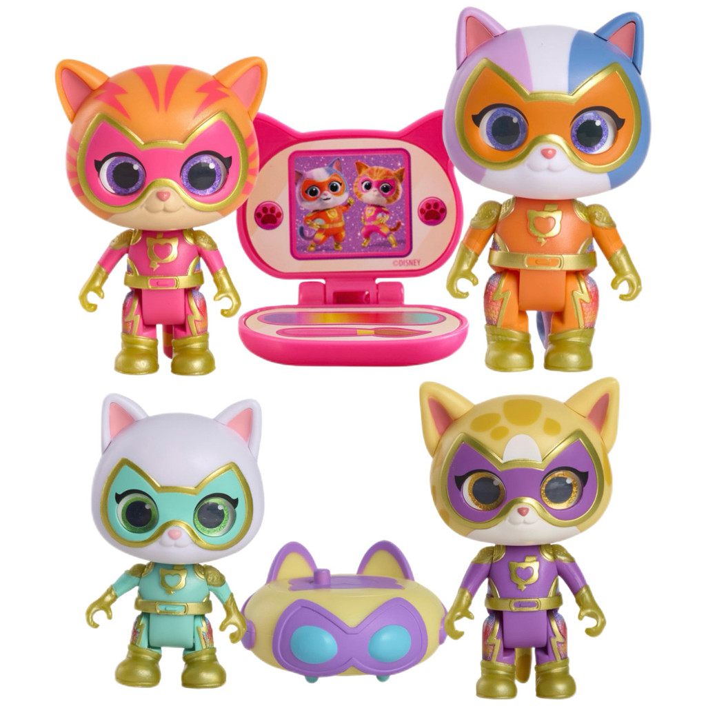 จัดส่ง 24 ชม./Disney SuperKitties SuperKitties Hero Beach Spark Figure Doll