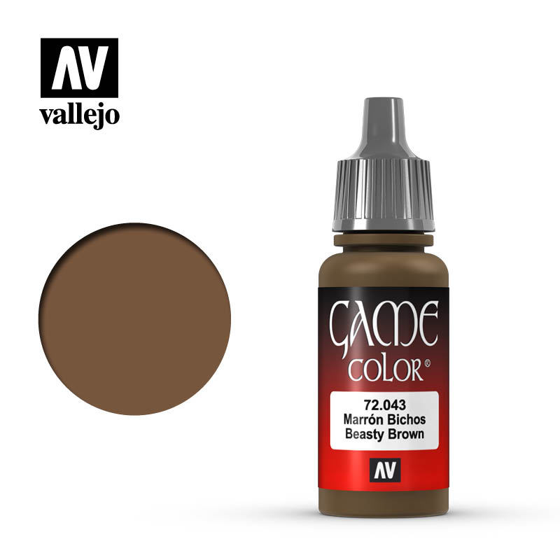[Vallejo Game Color] 72043 Beasty Brown