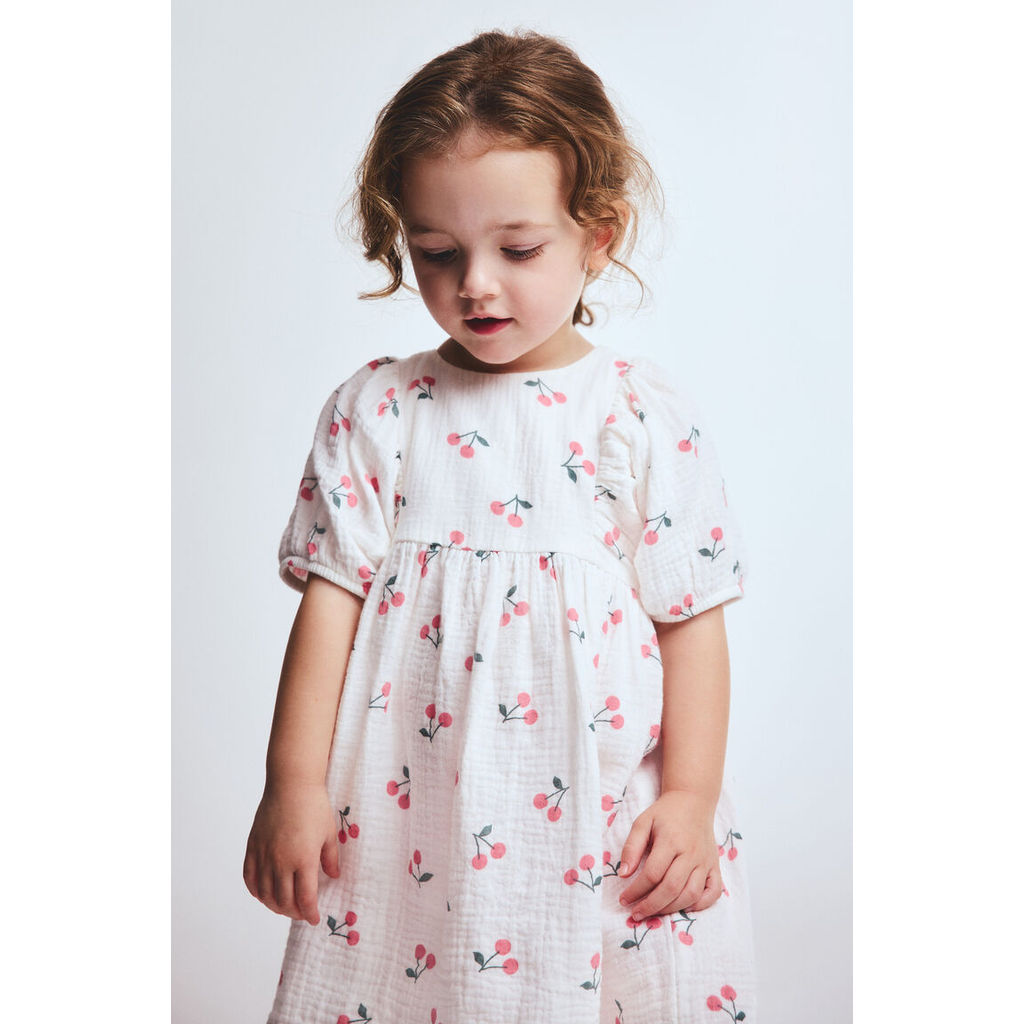 H&M(เอชแอนด์เอ็ม) เดรสผ้าคอตตอนเซียร์ซัคเกอร์ Infants Seersucker cotton dress 1199571_7