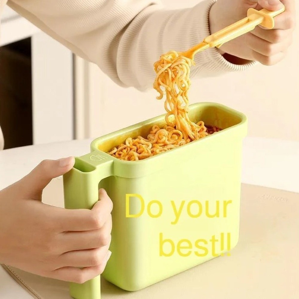 ยังไงก็ตาม ขี้เกียจไม่มีล้างชามบะหมี่กึ่งสําเร็จรูป,มัลติฟังก์ชั่พร้อมส้อมชามบะหมี่กึ่งสําเร็จรูปในถุง,ของขวัญแบบพกพาทนอุณหภูมิสูงชามบะหมี่กึ่งสํา - รูปที่ 7