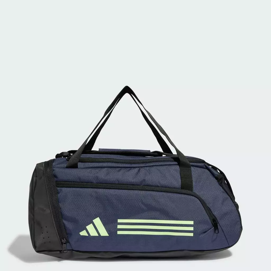 adidas Gym & Training Essentials 3-Stripes Duffel Bag Small Unisex Blue IR9821