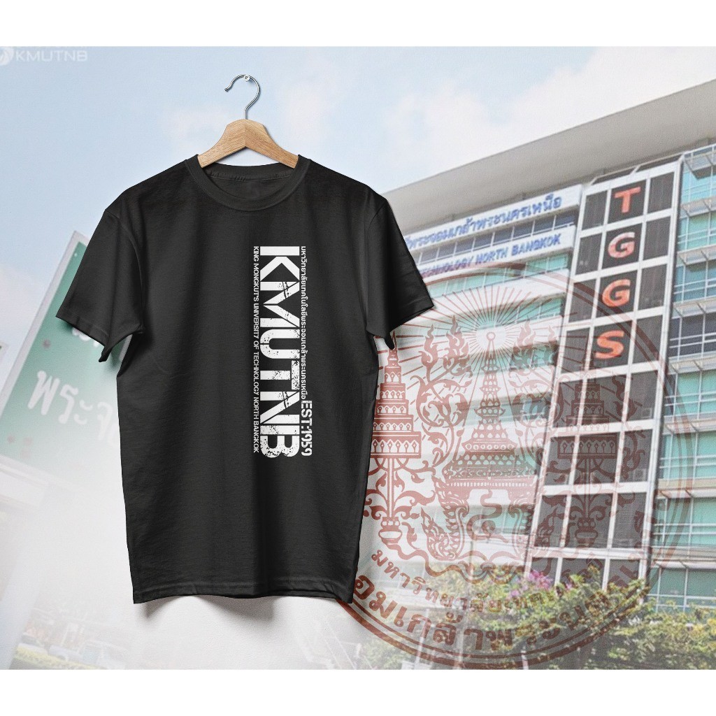 2026 เสื้อยืด KMUTNB มหาวิทยาลัยเทคโนโลยีพระจอมเกล้าพระนครเหนือ ชุด2 มี 3 สี 6 แบบ สีขาว สีดำ สีส้ม ใส่เท่ห์ๆเข้ามหาลัยไ ราคา ถูกที่สุด ดีลบีเคเค แกลเลอรีภาพที่ 4