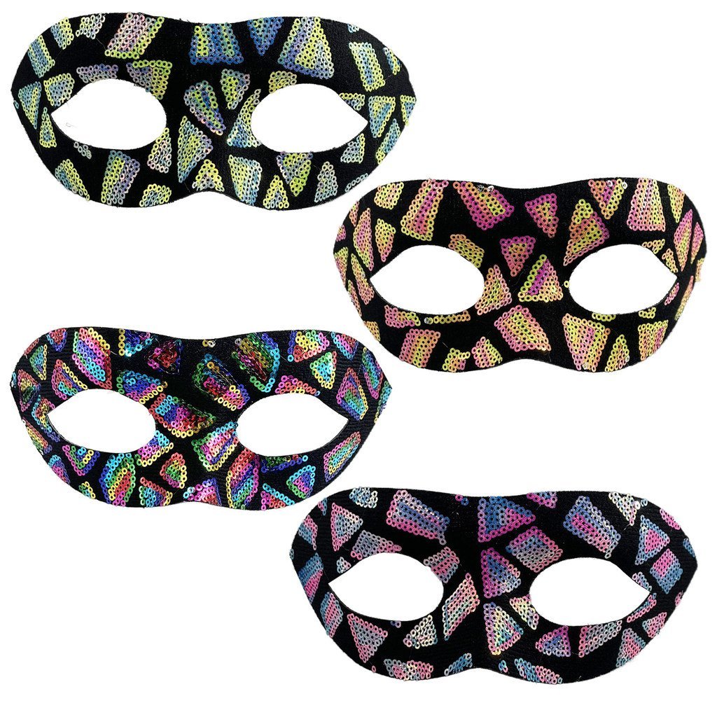 หน้ากากฮาโลวีนหน้ากากครึ่งหน้าหน้ากาก Live Mask COS เครื่องแต่งกาย Punk Prom Blindfold J6Y9