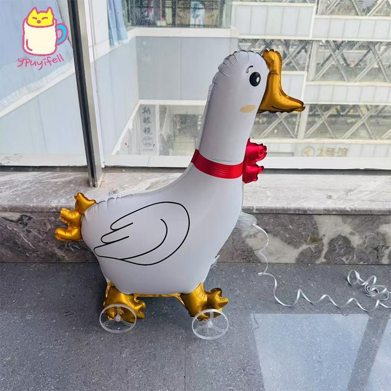[YPU] 4D การ์ตูนฟอยล์บอลลูนช้างขาตั้งบอลลูนเดินล้อสําหรับเด็กตกแต่งงานเลี้ยงวันเกิด Baby Shower hamsneck nicen combedส ต.ค - รูปที่ 3