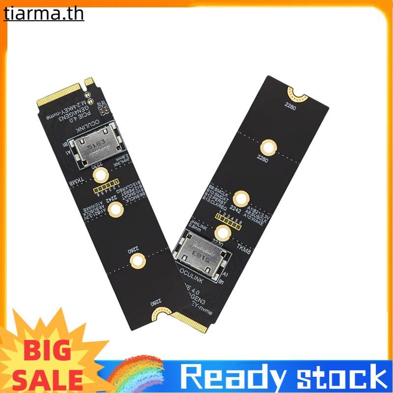 TIARMA SFF-8612 สําหรับ M. 2 NVME ถึง Oculink หญิง Dock 2 ชิ้นการ์ดอะแดปเตอร์ PCI-E X4 รองรับ DOCK-O