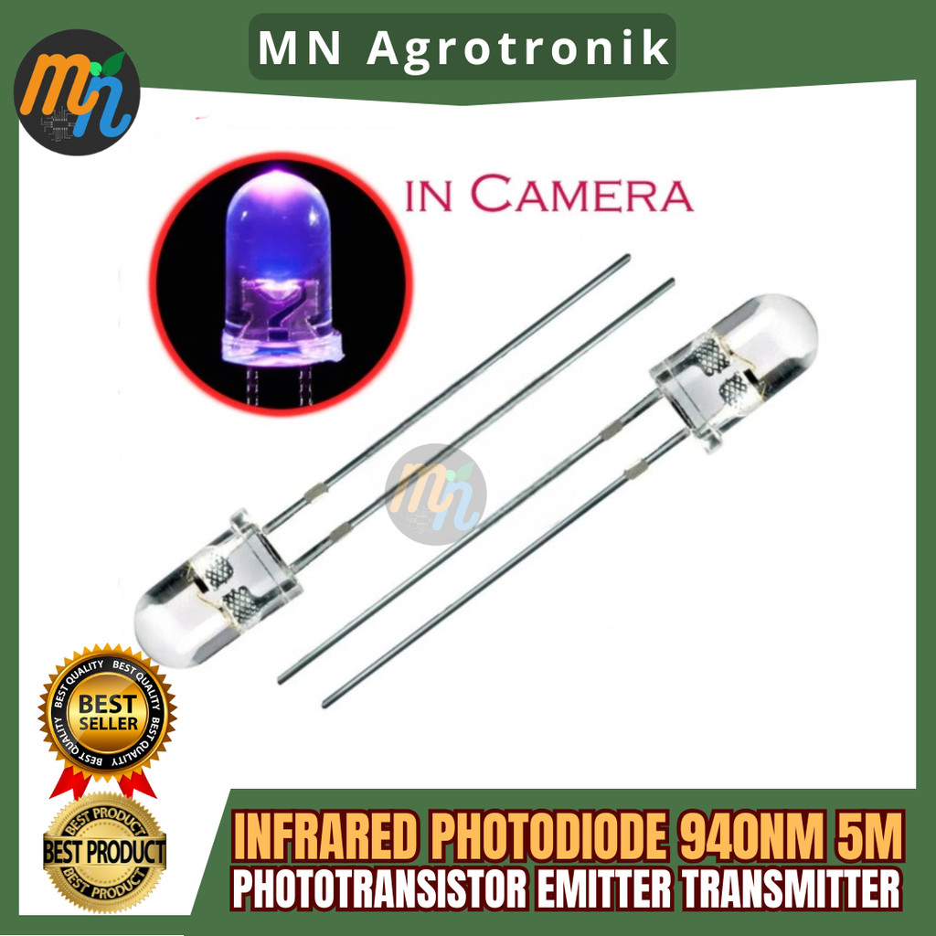 INFRARED PHOTODIODE PITTER TRANSMITTER 940NM 5M