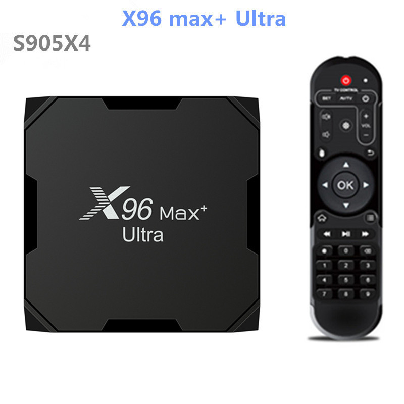 X96 max+Ultra Set Top Box S905X4 Android 11 4G/64G 8k Dual Band TV Box