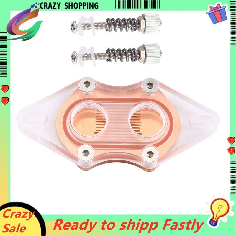 CPU Water Cooling Block Cooler อะคริลิคโปร่งใส South Bridge Northbridge Block สําหรับคอมพิวเตอร์ CPU