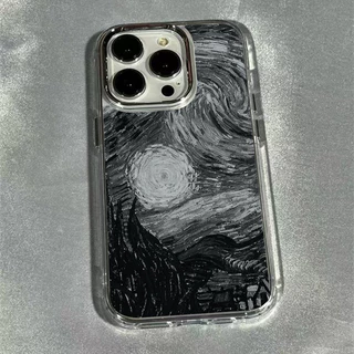 แฟชั่นMoonเคสโทรศัพท์สําหรับiPhone 17 16 14 15 13 12 11 Pro Max Air X XR XS 7 8 15 16 Plus 16E SE2 กันกระแทกปกอ่อนFunda