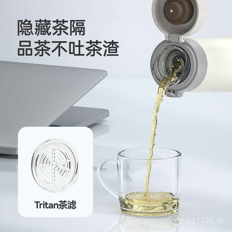 Si Thermos Cup ถ้วยน้ําเดือดแบบพกพาชงชา Ha One-Click Bounce Value High Cover Face นักเรียน High-End 