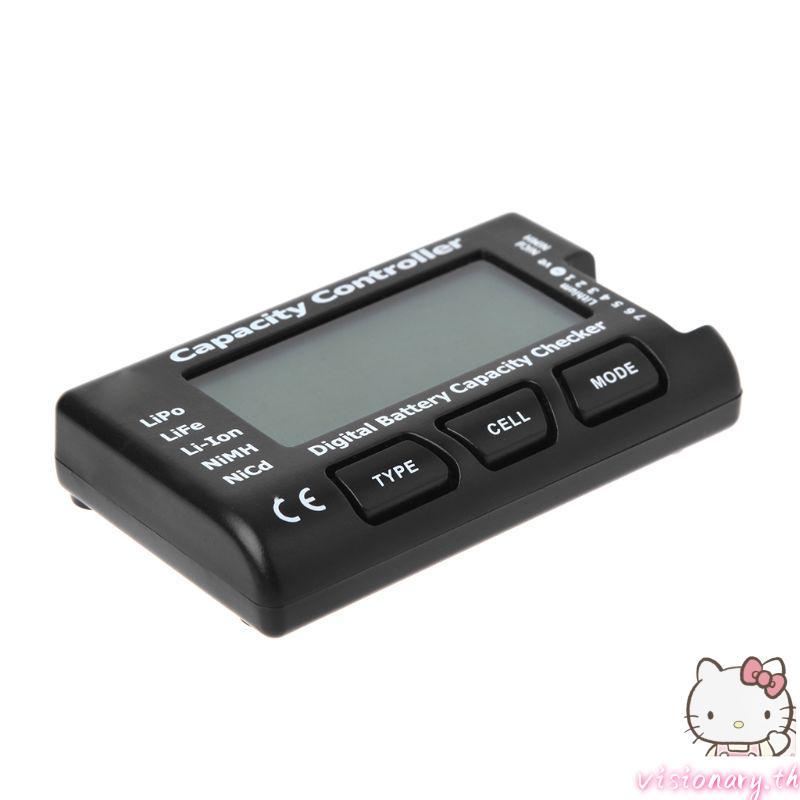 Vision RC CellMeter-7 เครื่องตรวจสอบความจุดิจิตอลสําหรับ Nicd NiMH LiPo LiFe Li-ion