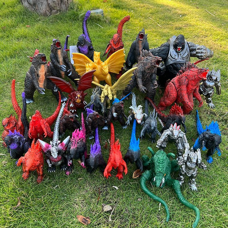 shin godzilla godzilla Godzilla ของเล่นโมเดลยางนุ่ม Runaway Godzilla Steel Godzilla Red Lotus Godzil