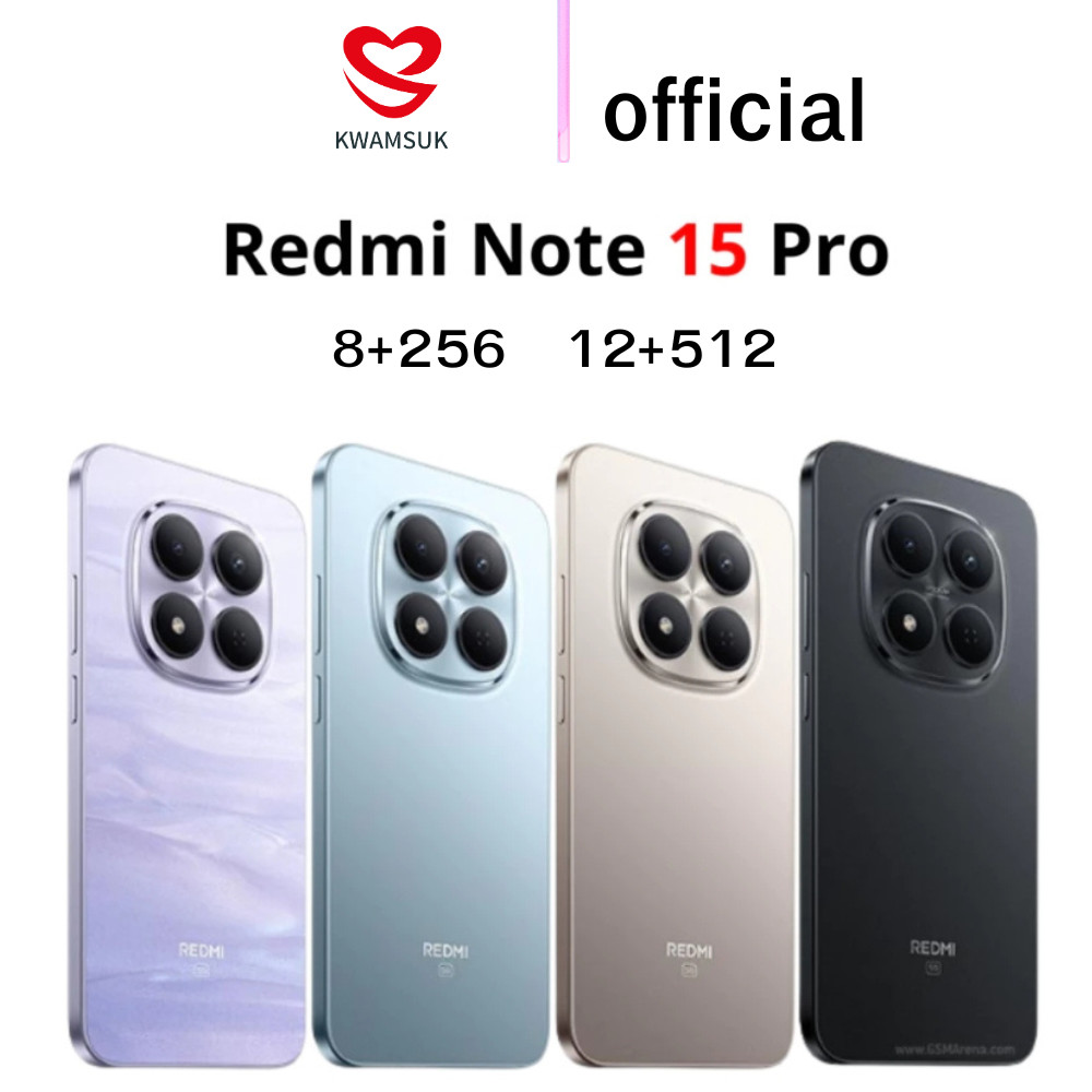 Xiaomi Redmi Note 15 Pro 5G ( 8+256|12+512) Note 15 Pro 5G เครื่องศูนย์ไทย