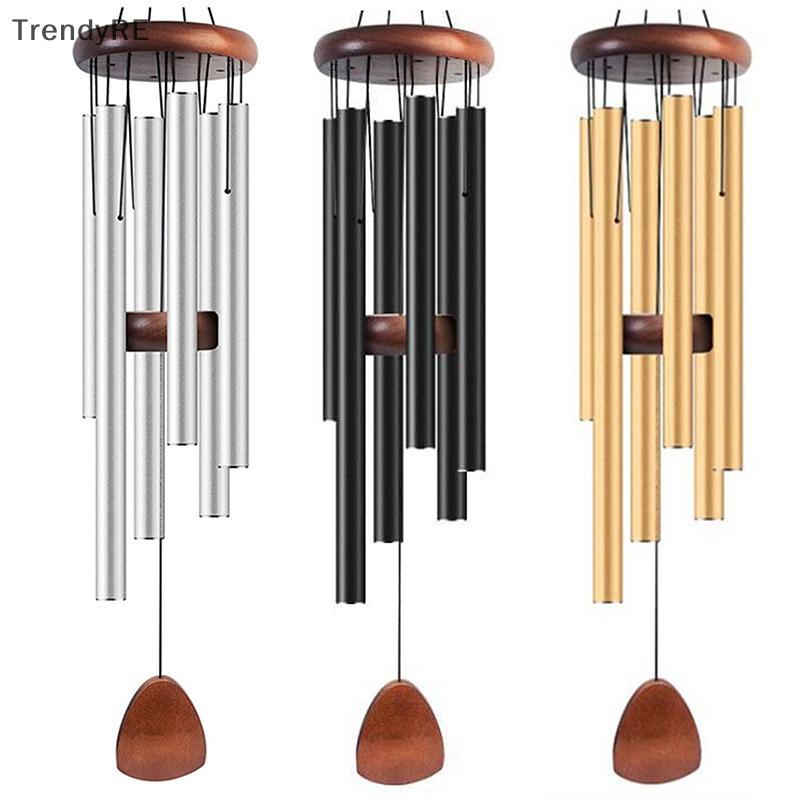 [Trendy] Classic 26 Inch Aluminum Wind Chimes With Wooden Tag Farmhouses Terraces Gardens Balcony Co