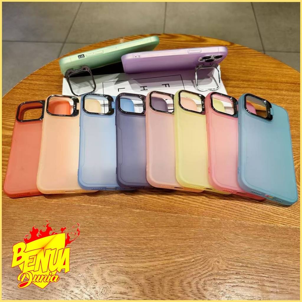 SOFTCASE STANDING CHROMATIC MATTE BRACKET REALME 2 PRO 9i P3 LITE NARZO 30A 50A PRIME 50i PRIME NOTE