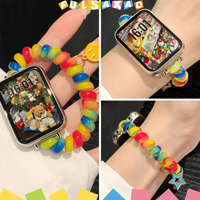 สายรัดยืด TPU for Smartwatch Redmi Watch 6 5 4 สายรัดข้อมือสร้อยข้อมืออุปกรณ์เสริม for Xiaomi Mi Band 10 9 8 Pro