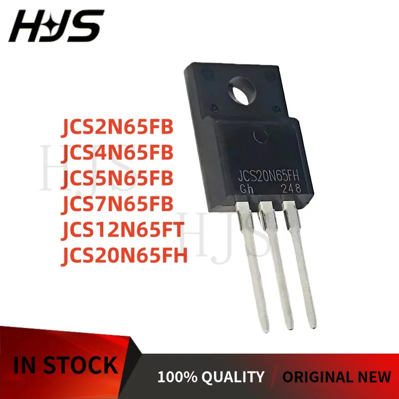 5PCS JCS2N65FB JCS4N65FB JCS20N65FH JCS7N65FB JCS12N65FT JCS5N65FB TO-220F Field Effect ทรานซิสเตอร์